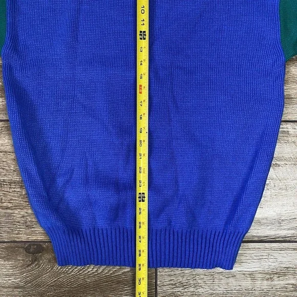 Vintage Colorblock Grandpa Sweater - Picture 4 of 6